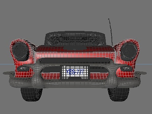3dsmax classic chevrolet - Chevrolet 1950s Bel Air (With Interior)... by Whong